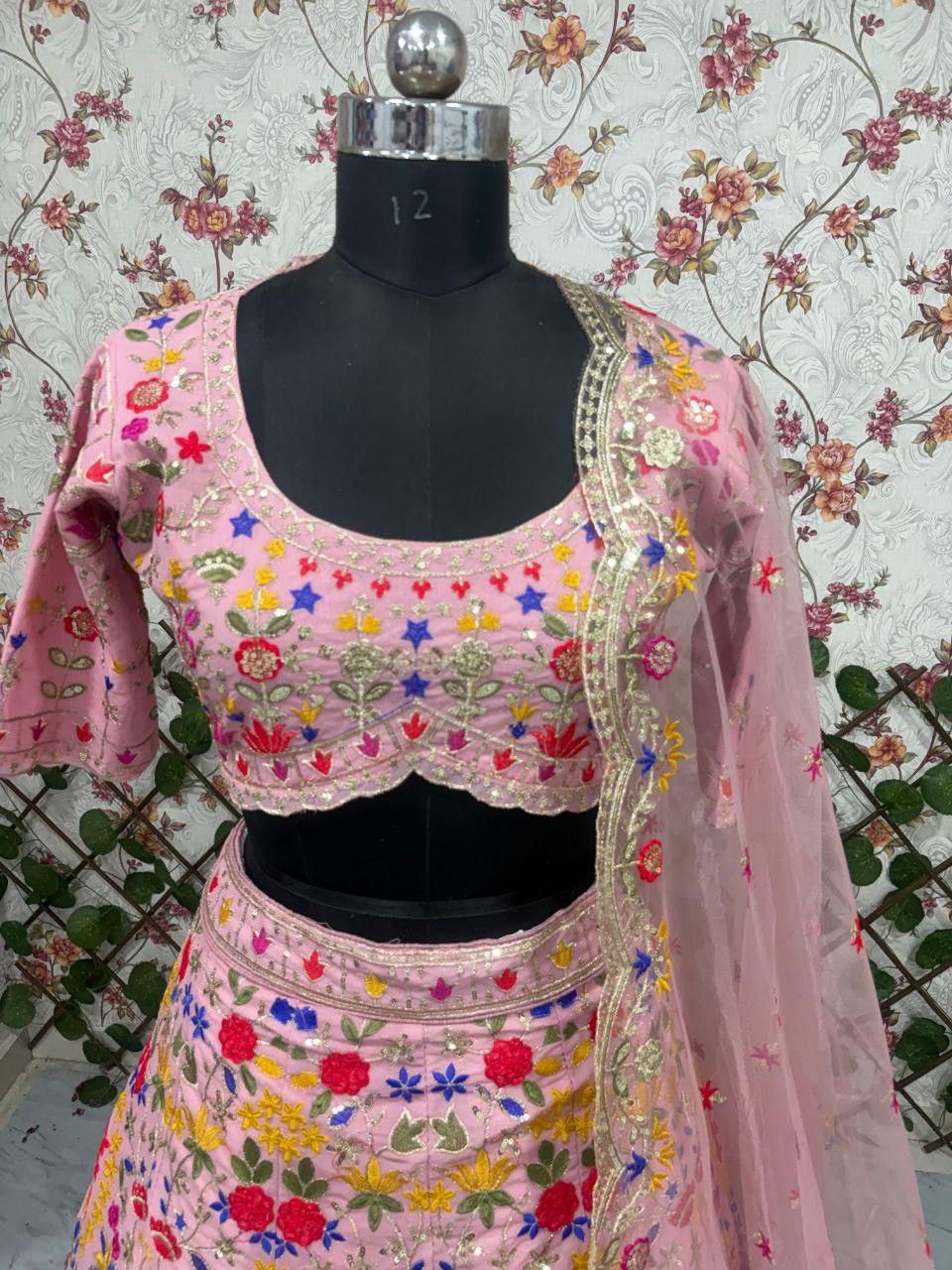 Royalry Pink Ensemble Vibes Premium Look Occassions Functions Lehanga