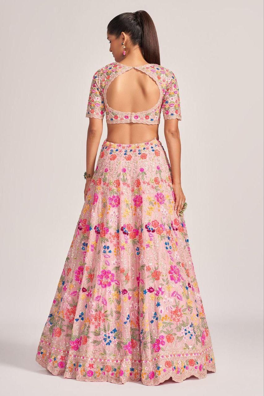 Royalry Pink Ensemble Vibes Premium Look Occassions Functions Lehanga