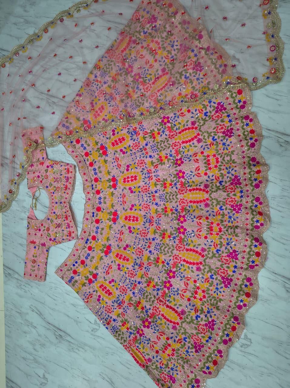 Royalry Pink Ensemble Vibes Premium Look Occassions Functions Lehanga