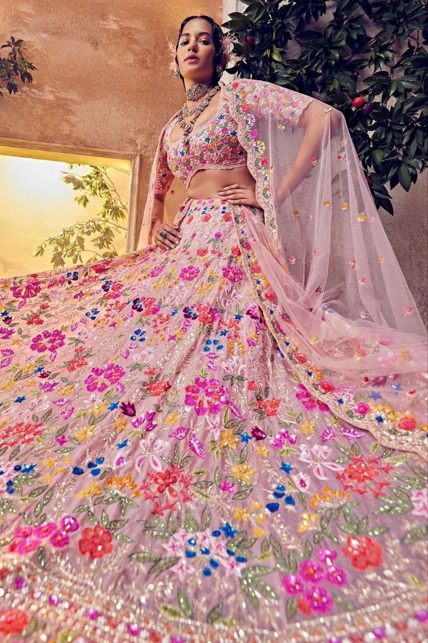 Royalry Pink Ensemble Vibes Premium Look Occassions Functions Lehanga