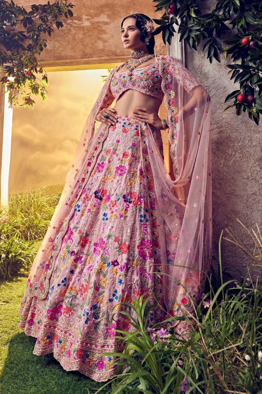 Royalry Pink Ensemble Vibes Premium Look Occassions Functions Lehanga