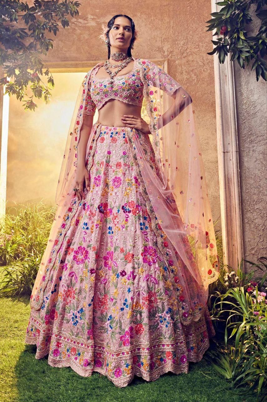 Royalry Pink Ensemble Vibes Premium Look Occassions Functions Lehanga