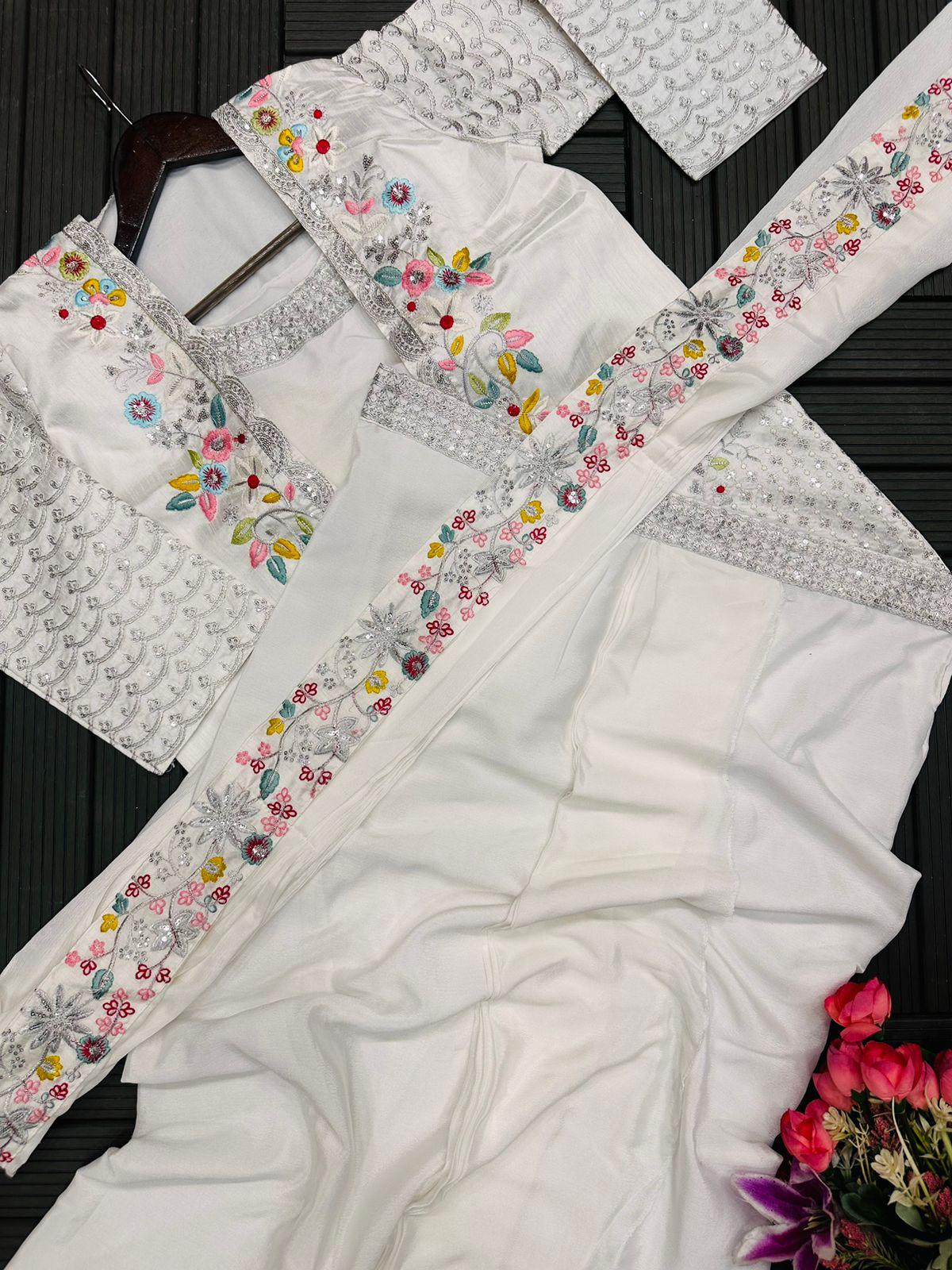 Jacket Sharara Trending Party Outfit in Two Colors