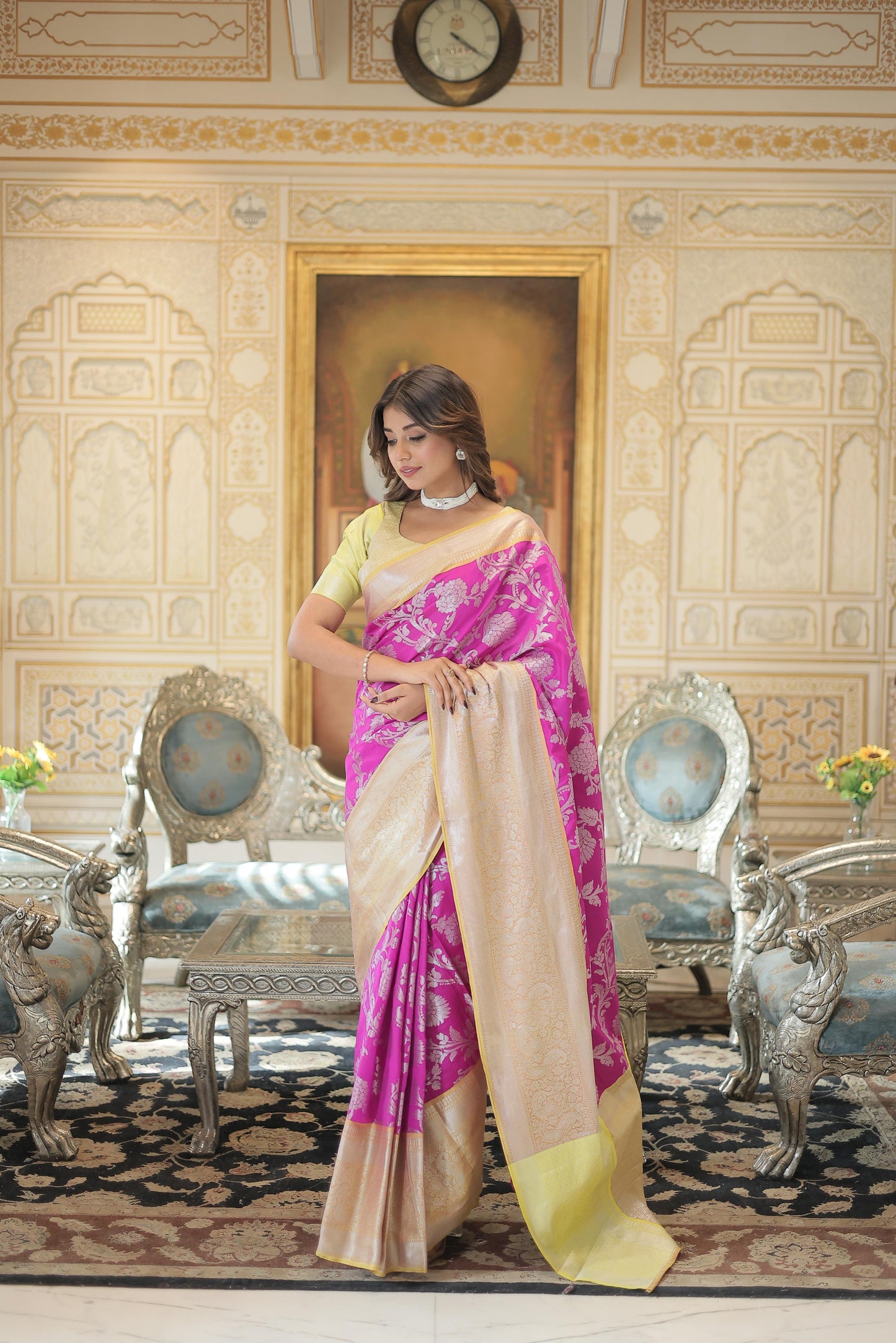 PREMIUM DESIGNER KANJIVARM STYLE SAREE