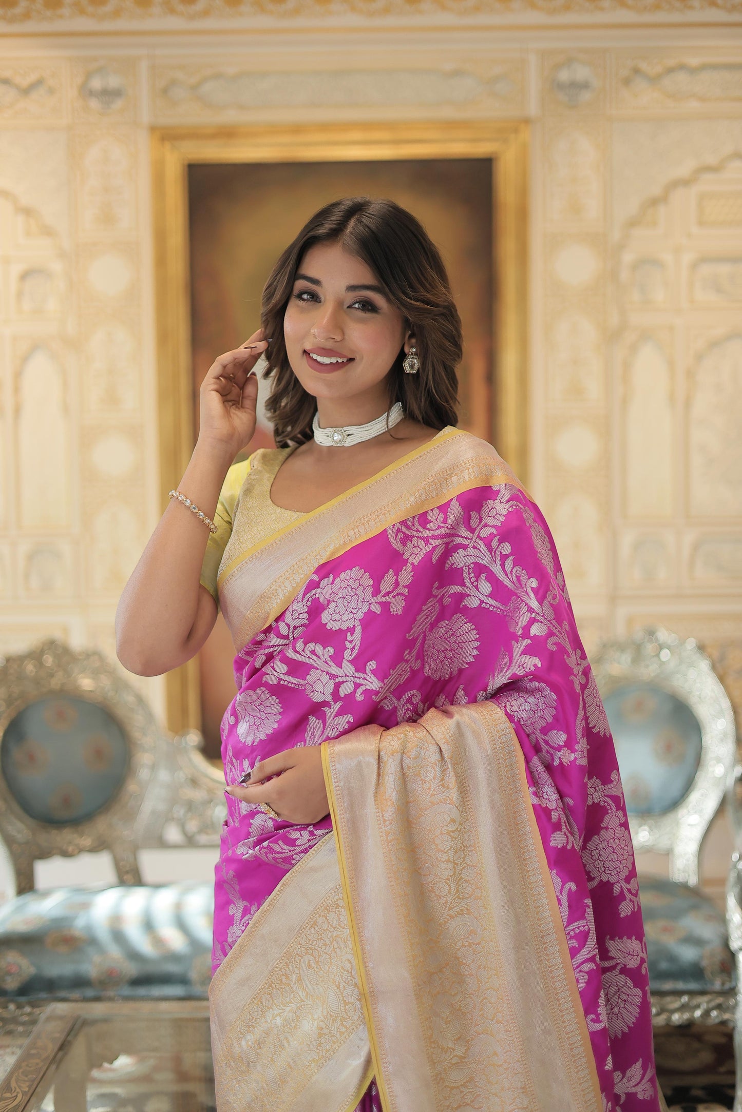 PREMIUM DESIGNER KANJIVARM STYLE SAREE