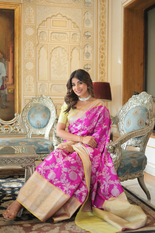 PREMIUM DESIGNER KANJIVARM STYLE SAREE