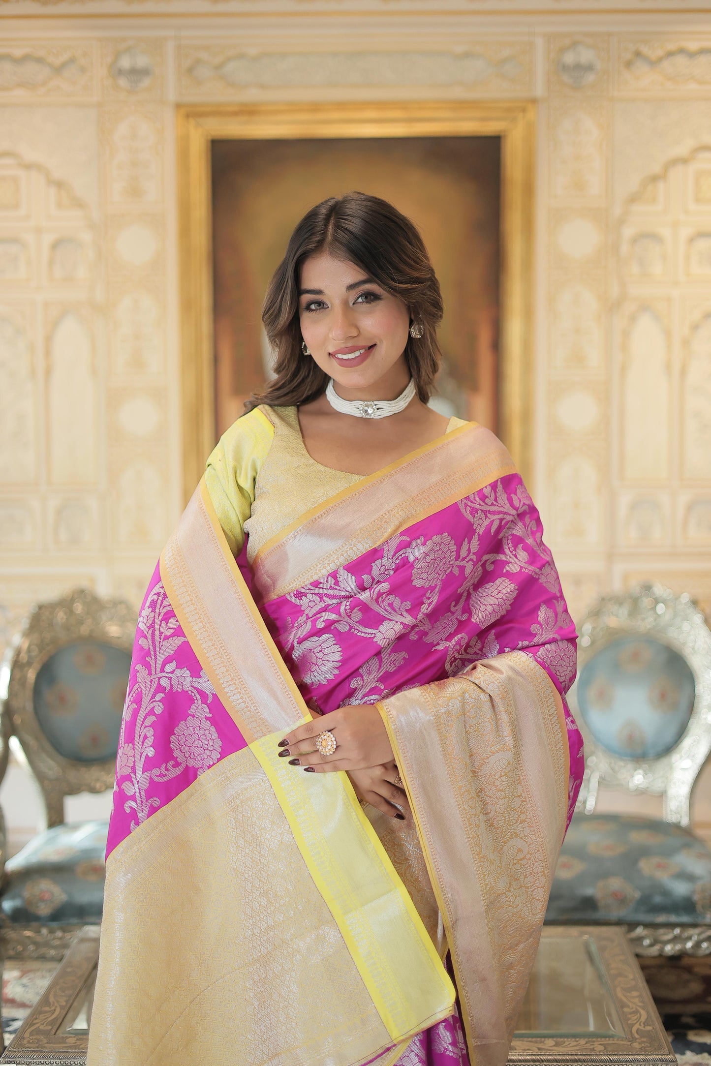 PREMIUM DESIGNER KANJIVARM STYLE SAREE