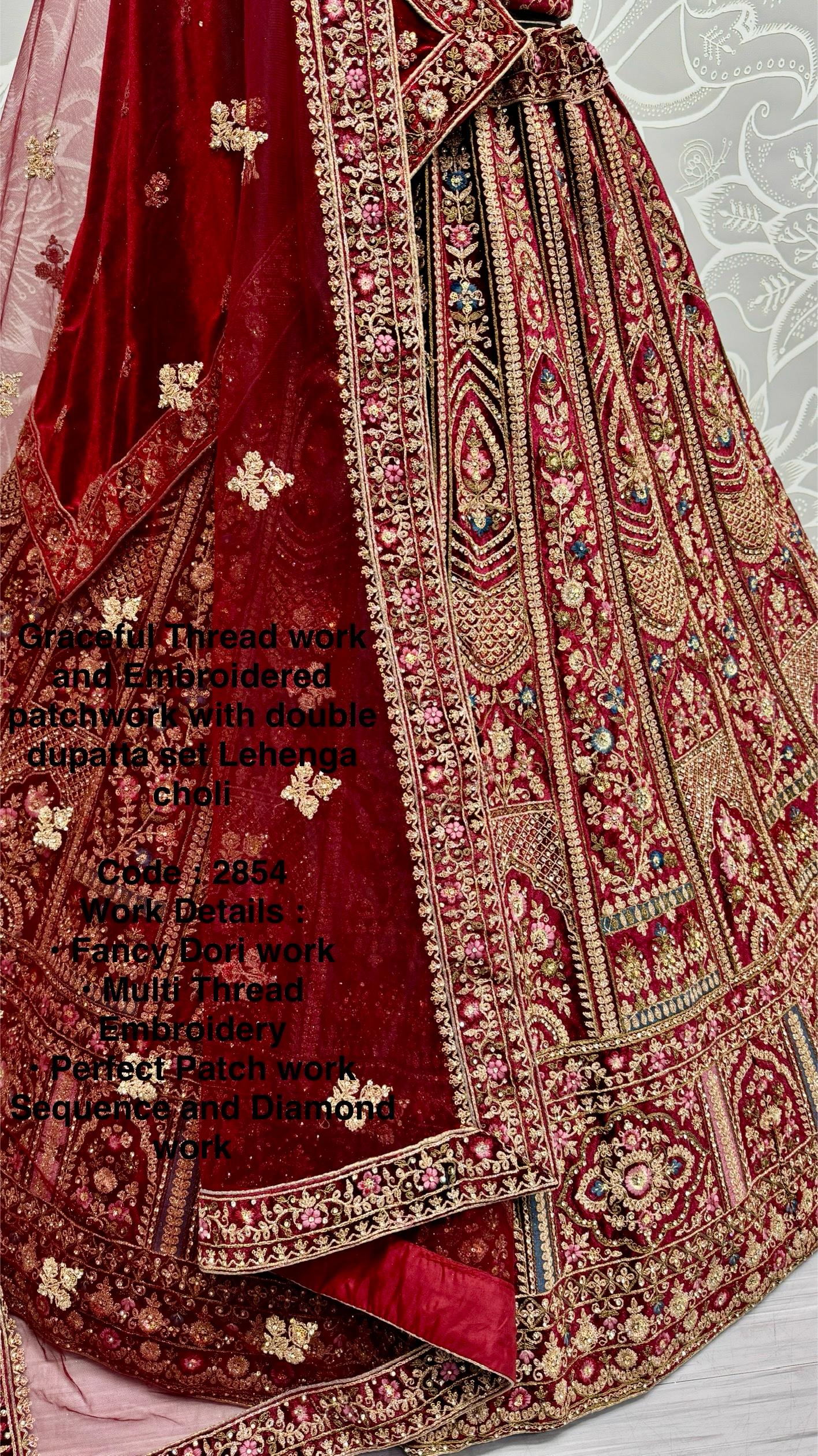 Graceful Premium Thread work & Embroidered Lehanga