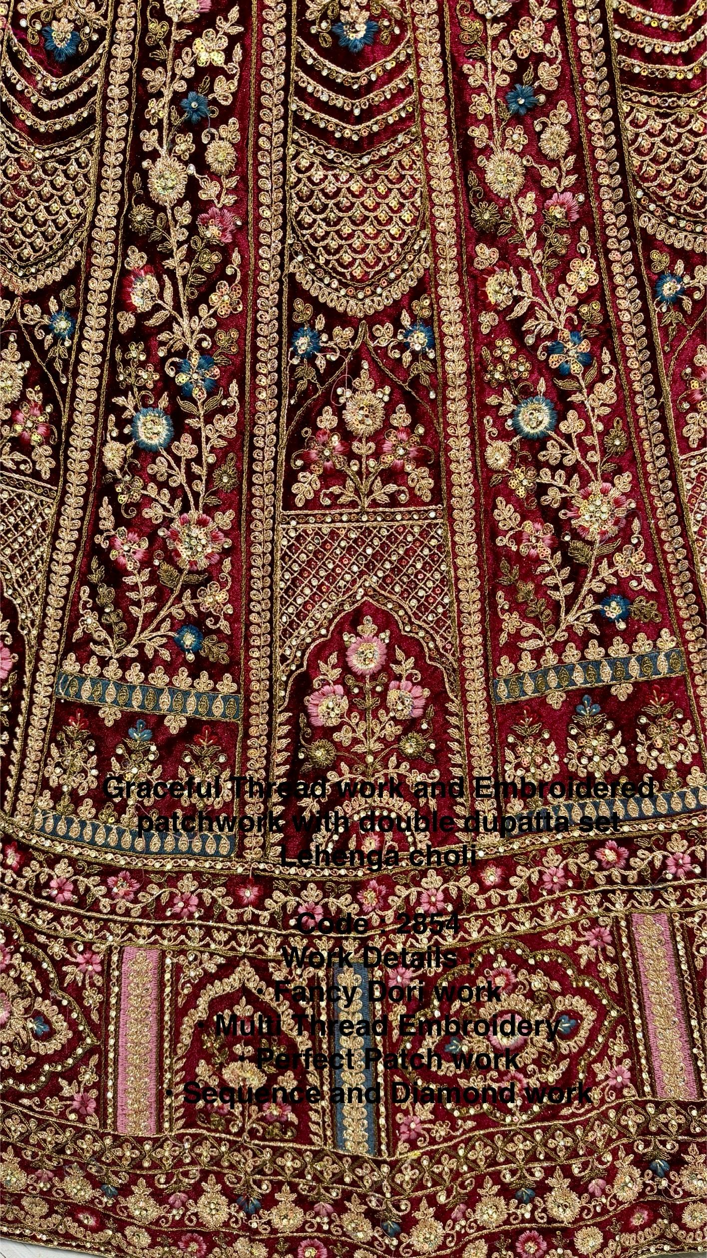 Graceful Premium Thread work & Embroidered Lehanga