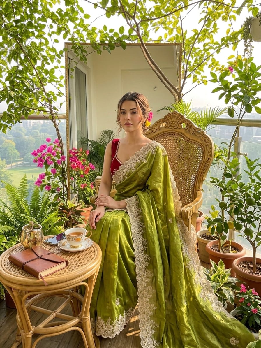 Elegant RichLook Tissue Organza Saree