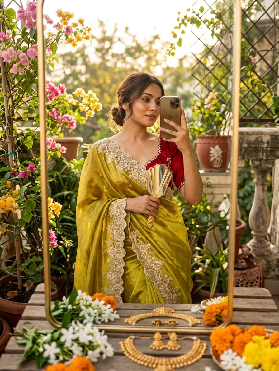 Elegant RichLook Tissue Organza Saree