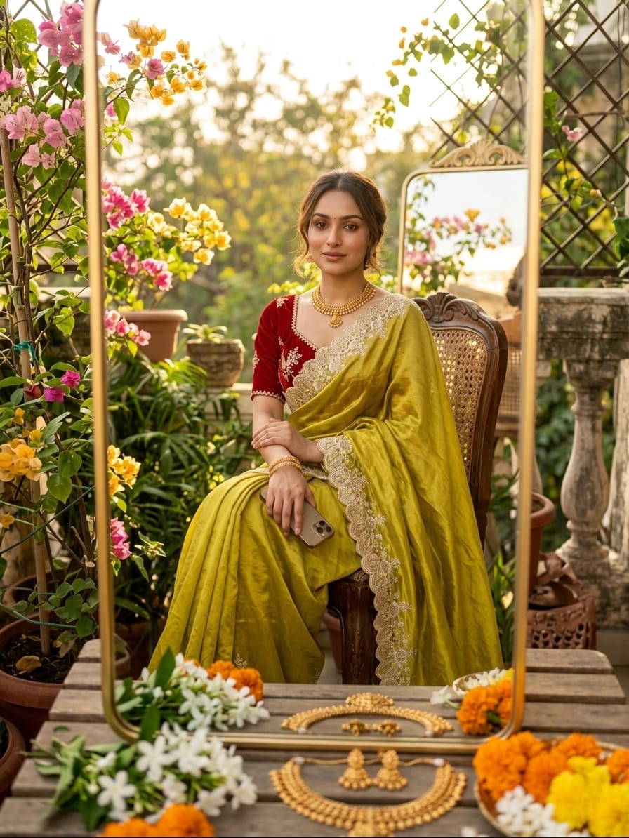 Elegant RichLook Tissue Organza Saree