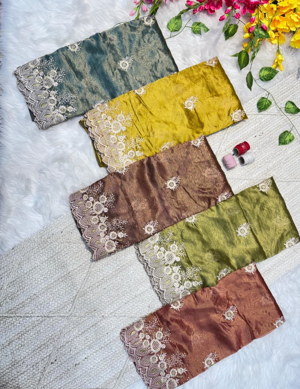 Elegant RichLook Tissue Organza Saree