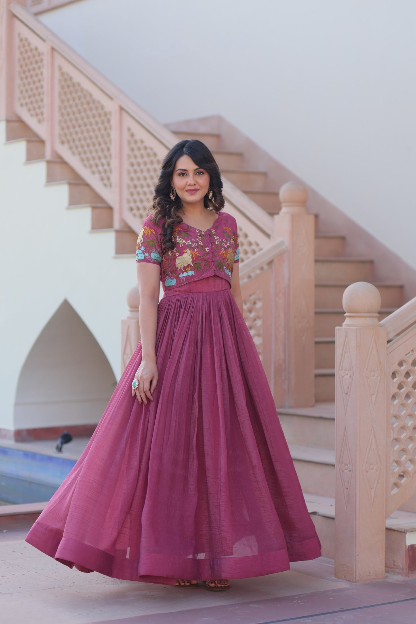 SILVER CRUNCHY READY TO WEAR OUTFIT