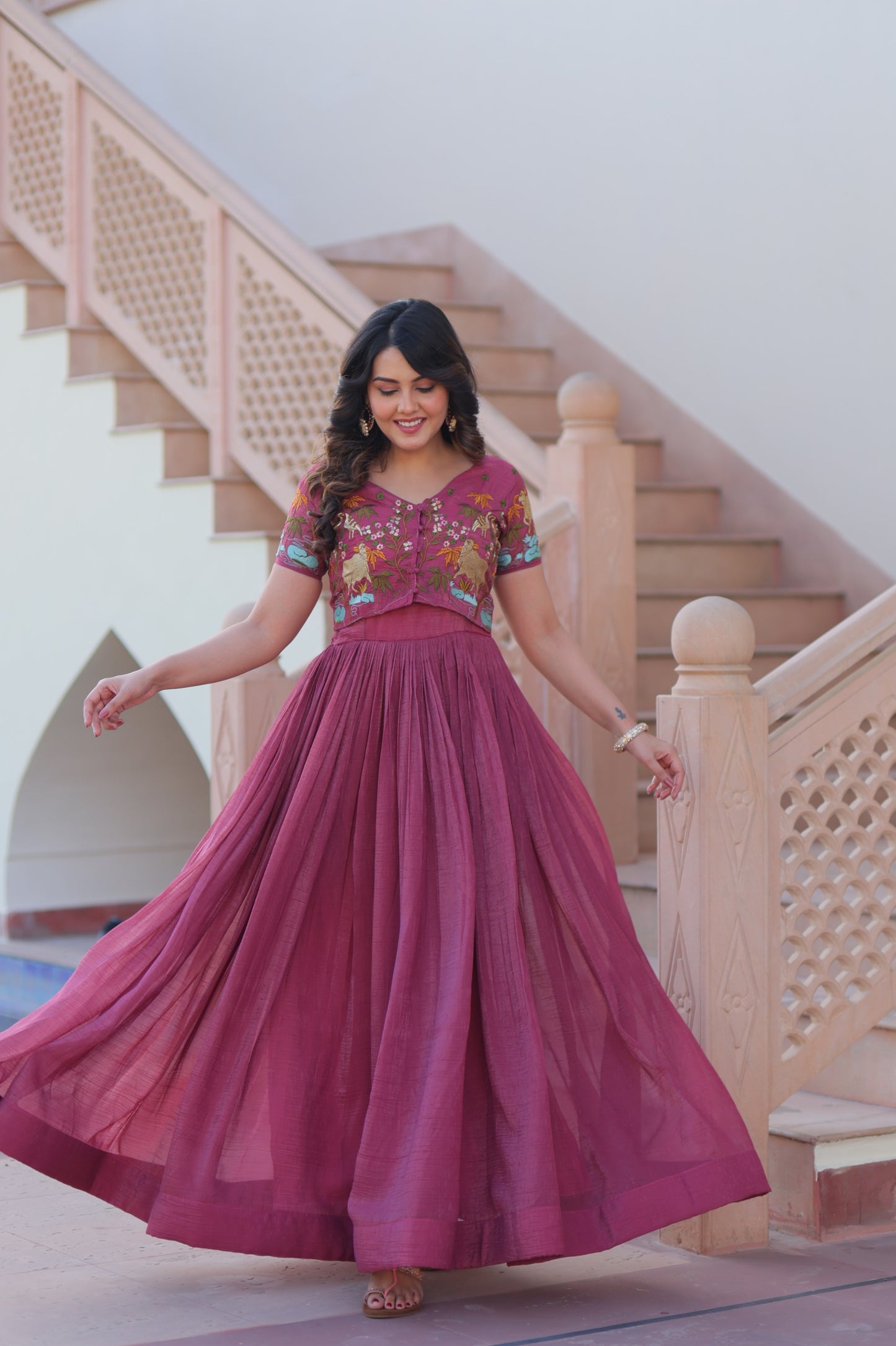 SILVER CRUNCHY READY TO WEAR OUTFIT