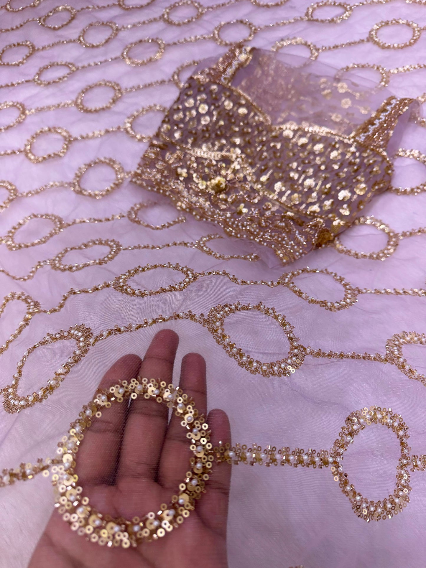 Ethereal Designer Beads &amp; Sequins Saree