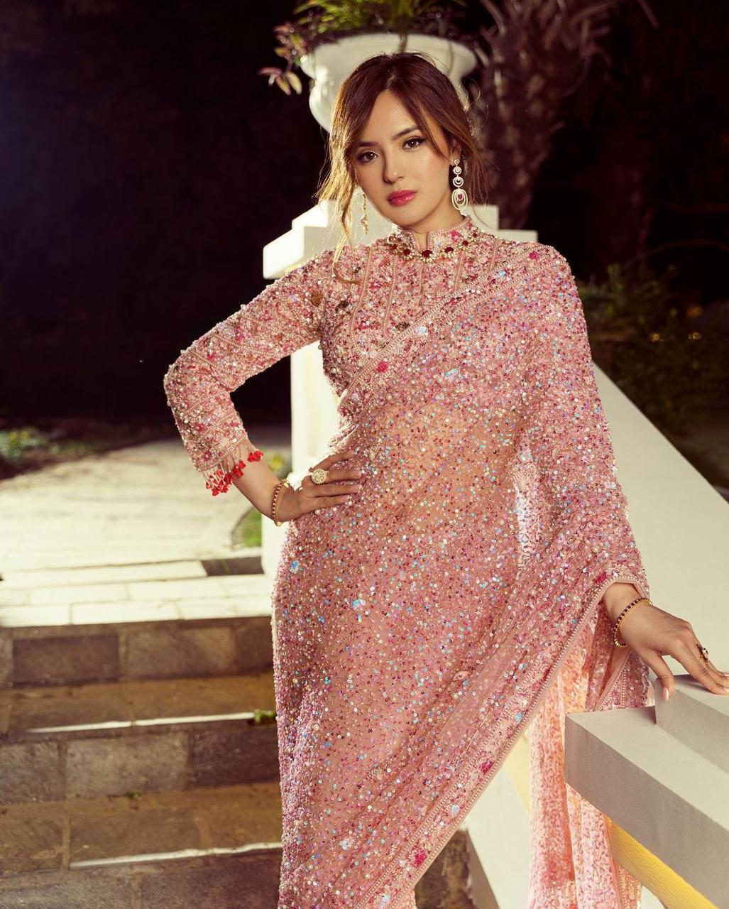 Celebrity Style Bling Sequence Saree