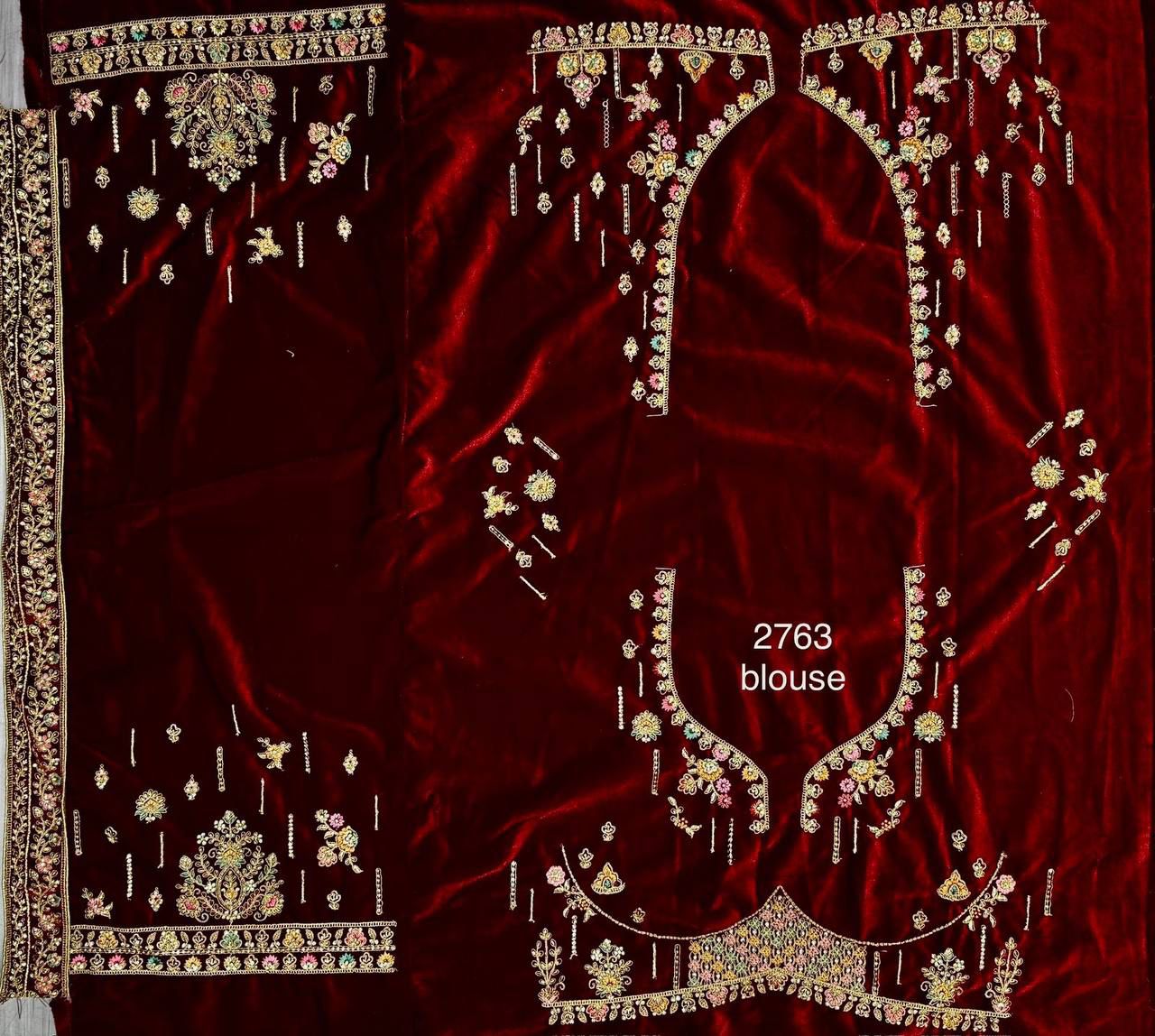 Well Designed Double dupatta Designer bridal Lehenga - Maroon