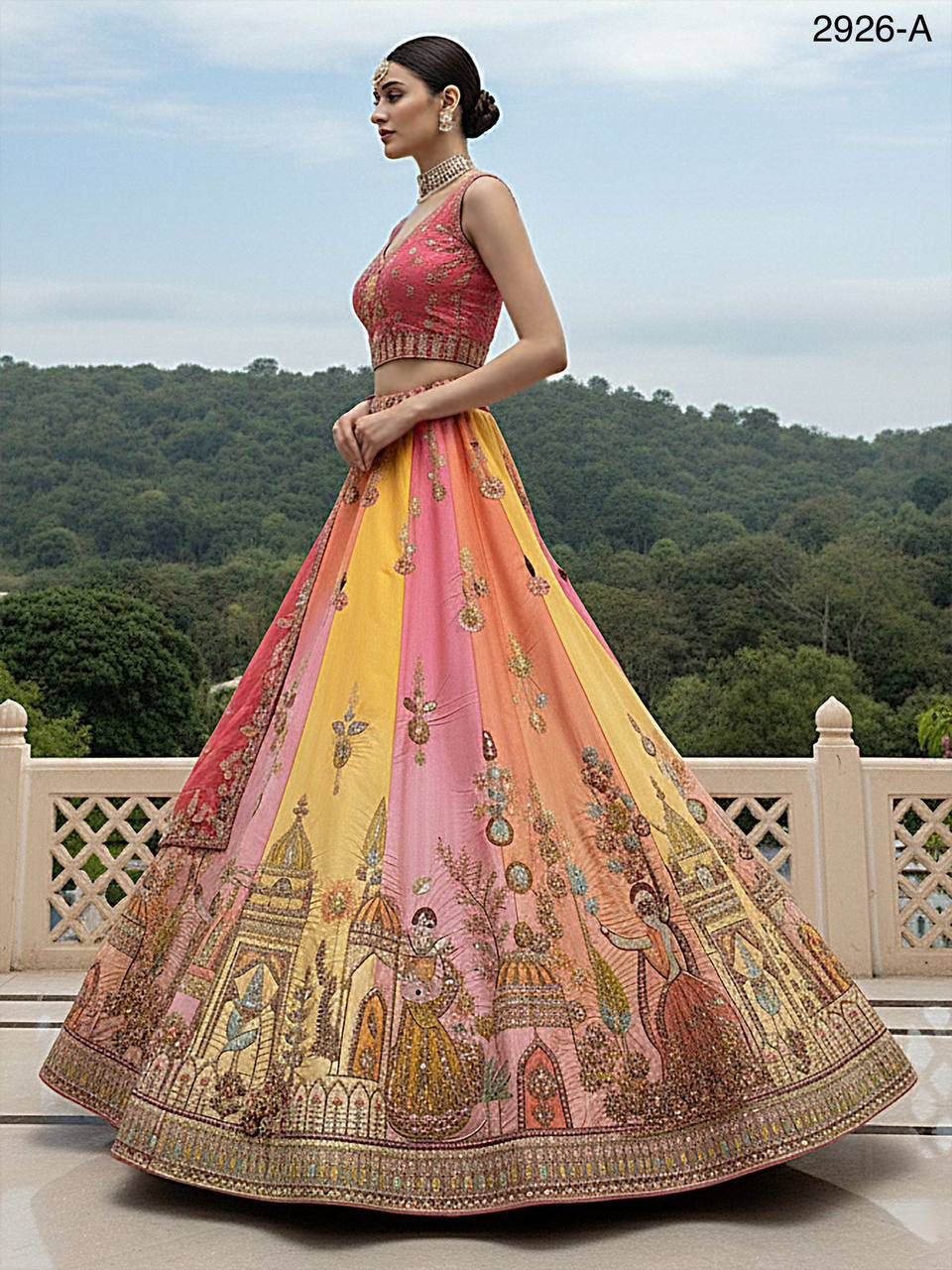 Exceptional Craft Embroidery Premium Lehanga