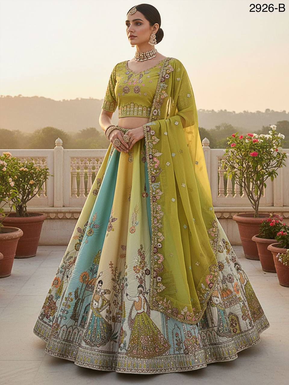 Exceptional Craft Embroidery Premium Lehanga