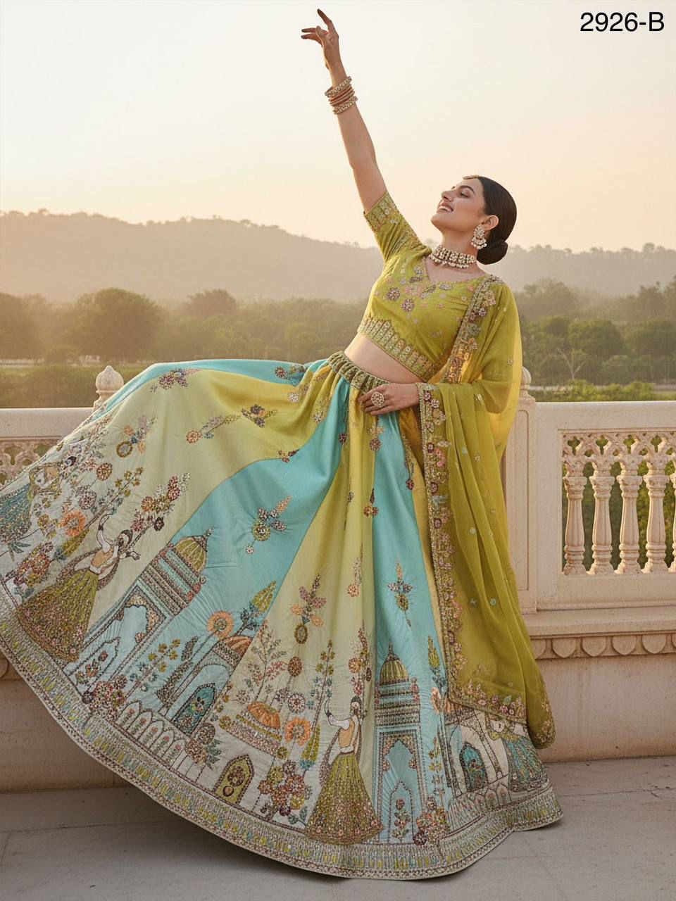 Exceptional Craft Embroidery Premium Lehanga