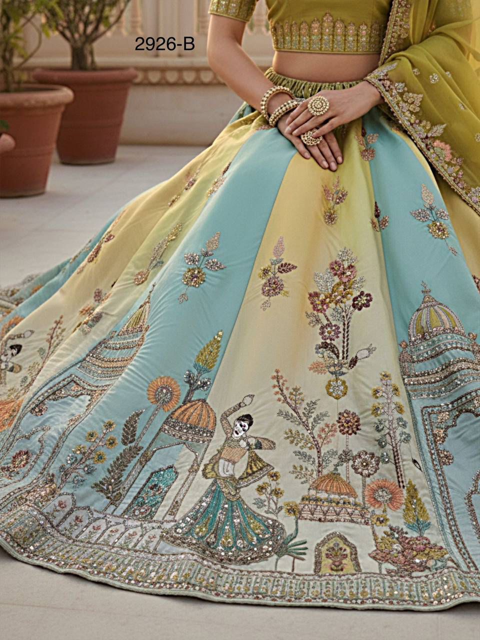 Exceptional Craft Embroidery Premium Lehanga