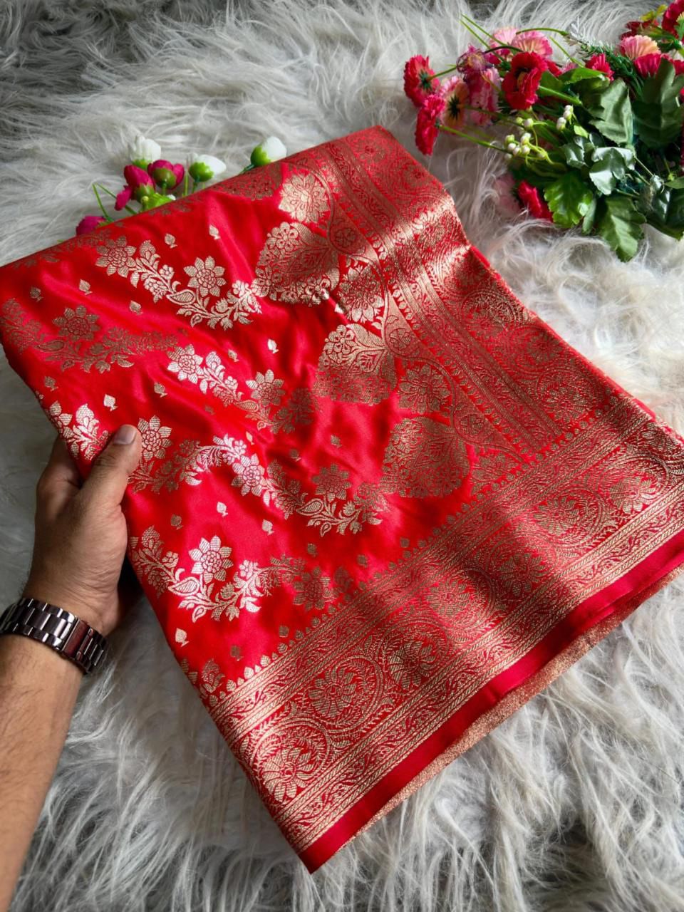 Drape of Royalty Banarasi Mashru Silk Saree
