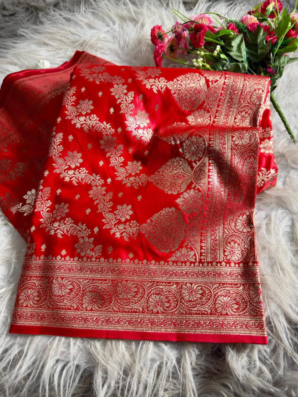 Drape of Royalty Banarasi Mashru Silk Saree