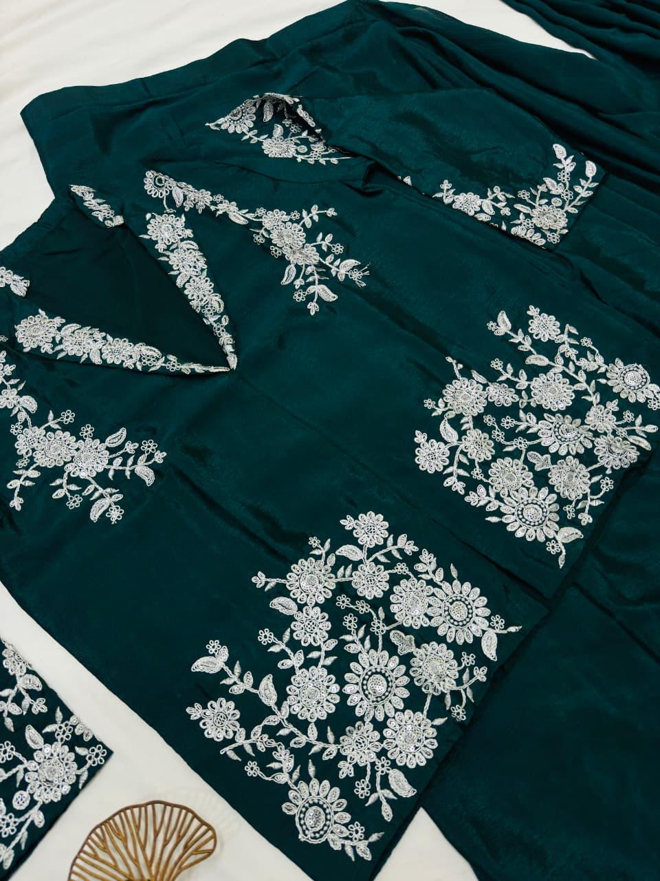 SUPER HIT DESIGNER DRAPE SAREE WITH JACKET BLOUSE