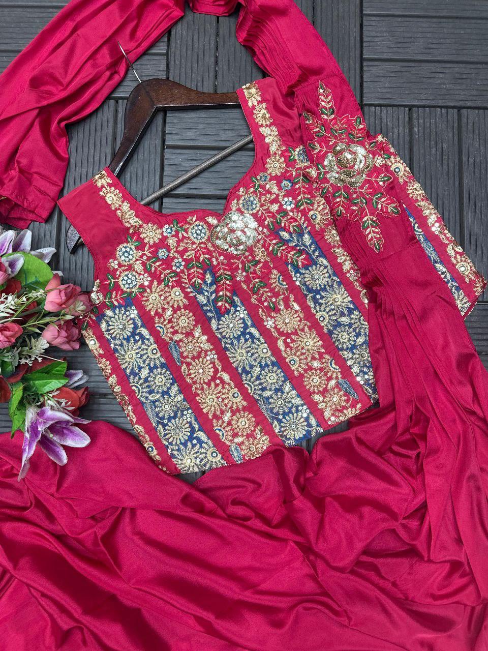 Trending Ready To Wear Sequins Work Saree