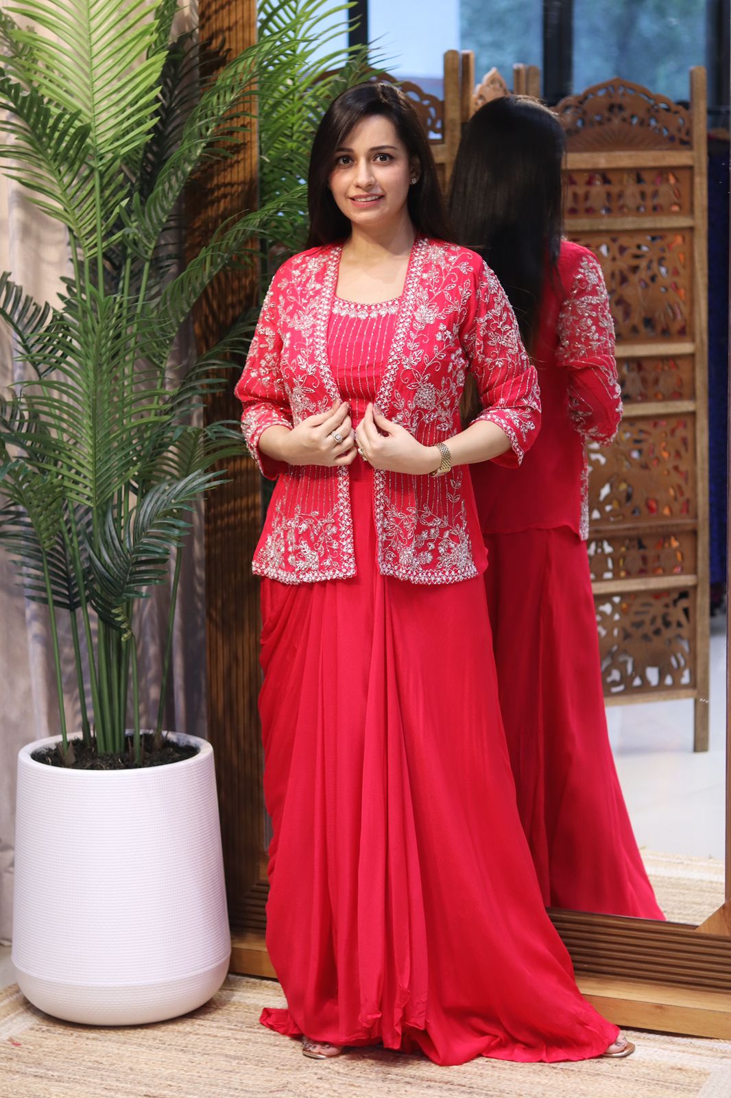 Premium HandWorked Indowestern Fusion Outfit