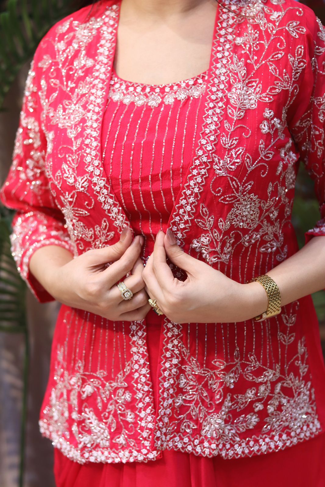 Premium HandWorked Indowestern Fusion Outfit