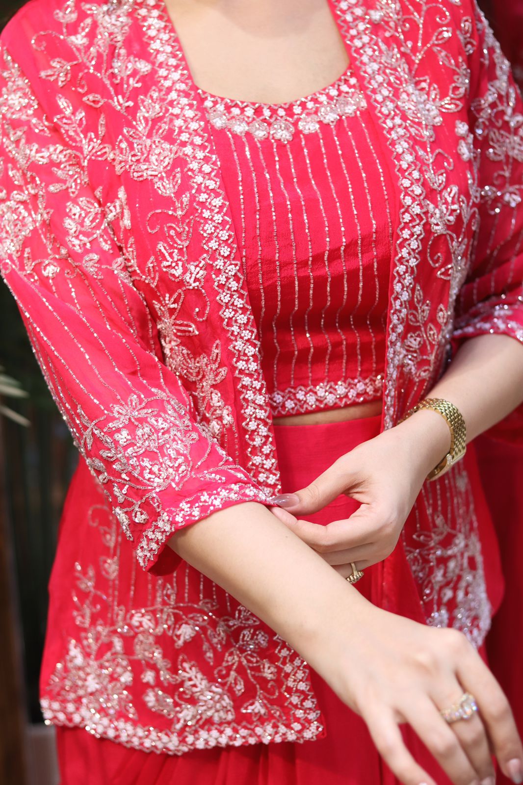 Premium HandWorked Indowestern Fusion Outfit