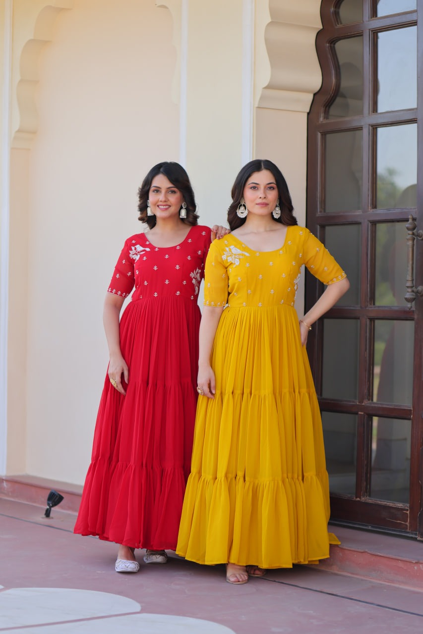 RED & YELLOW READYMADE GOWN COLLECTION