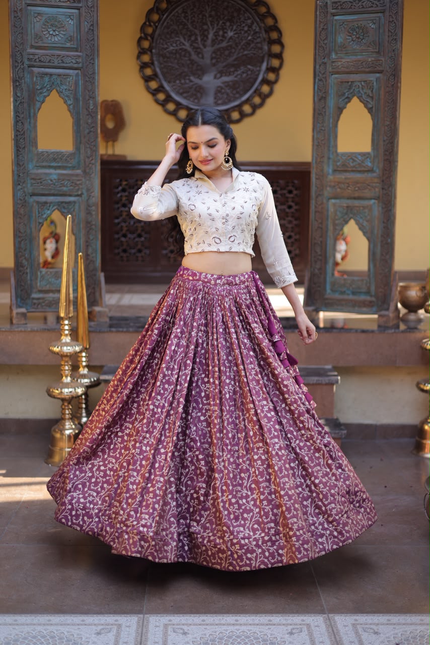 STYLISH COSMOS WEAVING JACQUARD INDO WESTERN OUTFIT