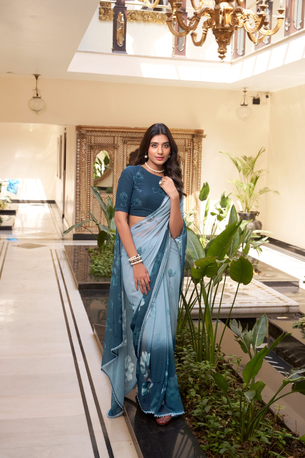 Light as air, bold as marble weightless saree