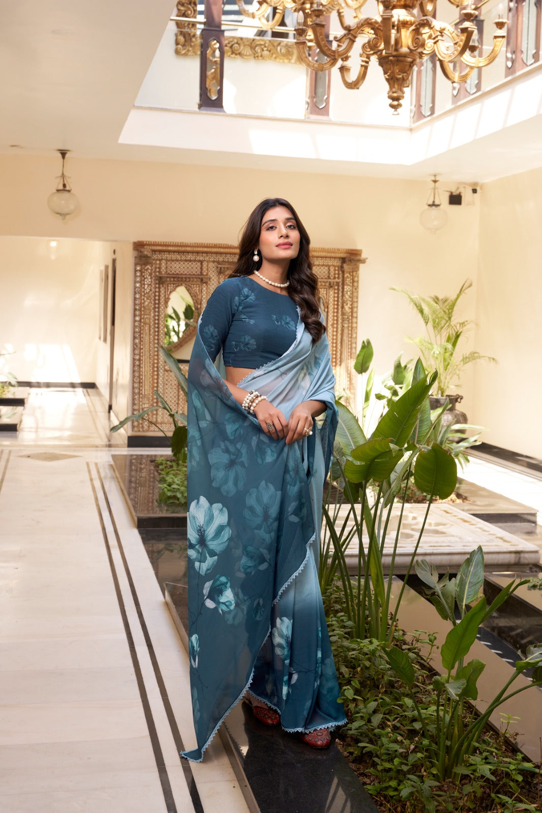 Light as air, bold as marble weightless saree