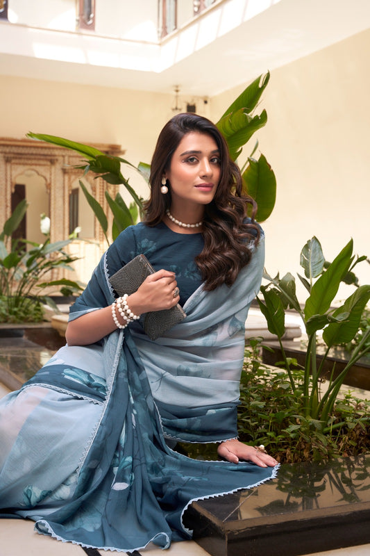 Light as air, bold as marble weightless saree