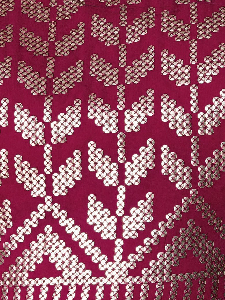Ruby Goemetric Glam Lehenga