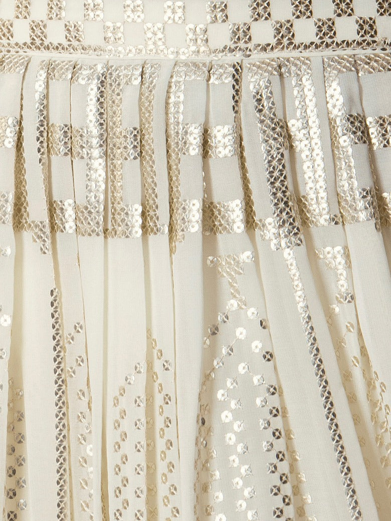 Elegant Ivory Sequin Designer Lehenga Choli