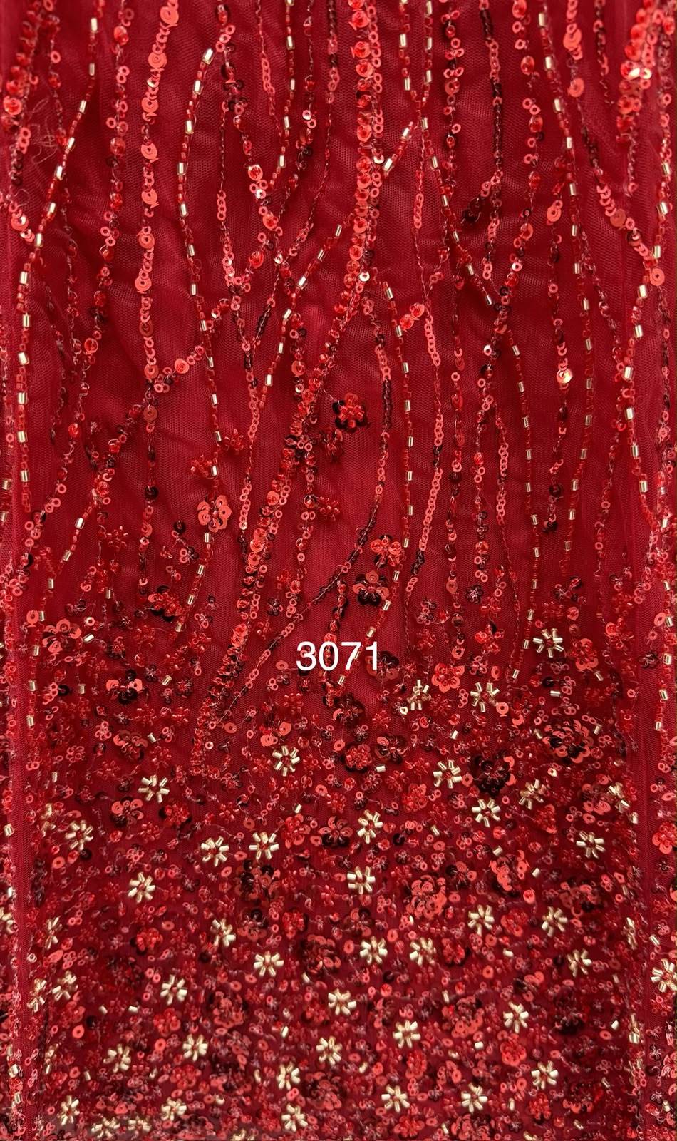 Attractive Red Designer Partywear Lehenga choli in Handwork