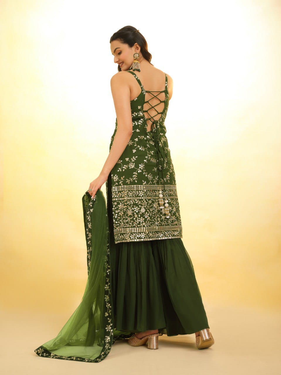Stylish & Elegant Top Sharara Suit