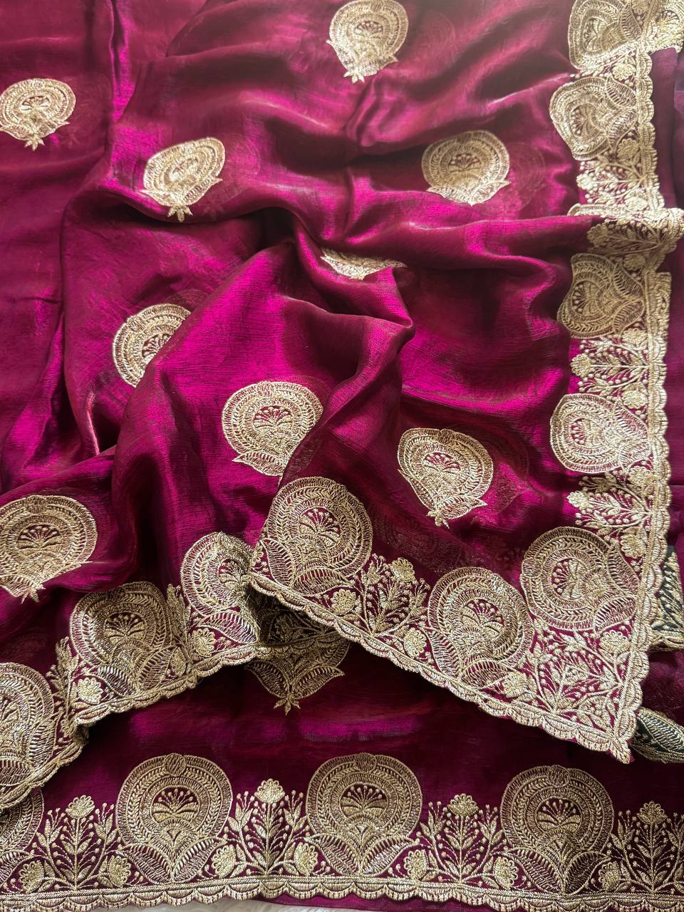 RICH LOOK FUNCTIONS PARTY WEAR SAREE - FOUR UNIQUE COLORS