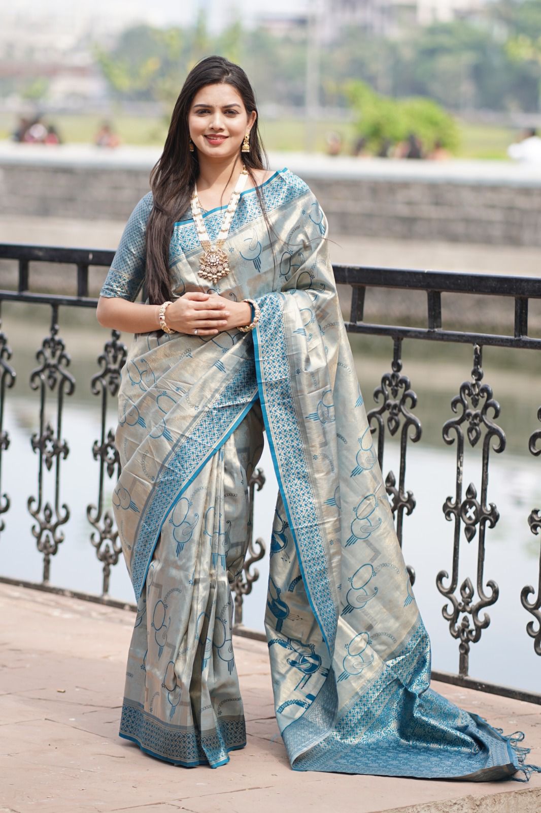 HERITAGE PURE TISSUE SILK AFFORDABLE SENSUAL STYLISH ETHNIC PRO LOOKS SAREES