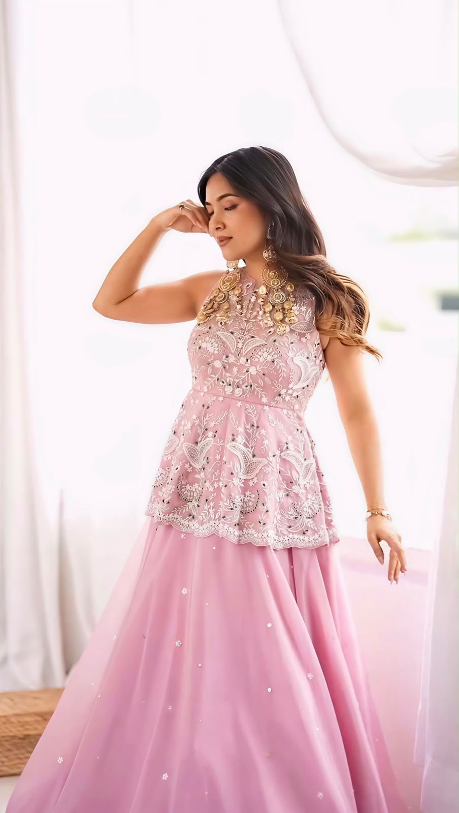 Pink Love Ethnic Wear Outfit