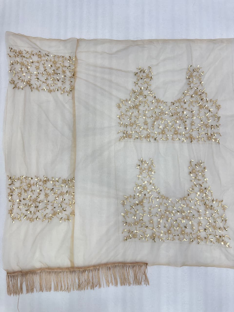 Bollywood Blockbuster 5mm Sequins Net Saree with Heavy Embroidered Blouse