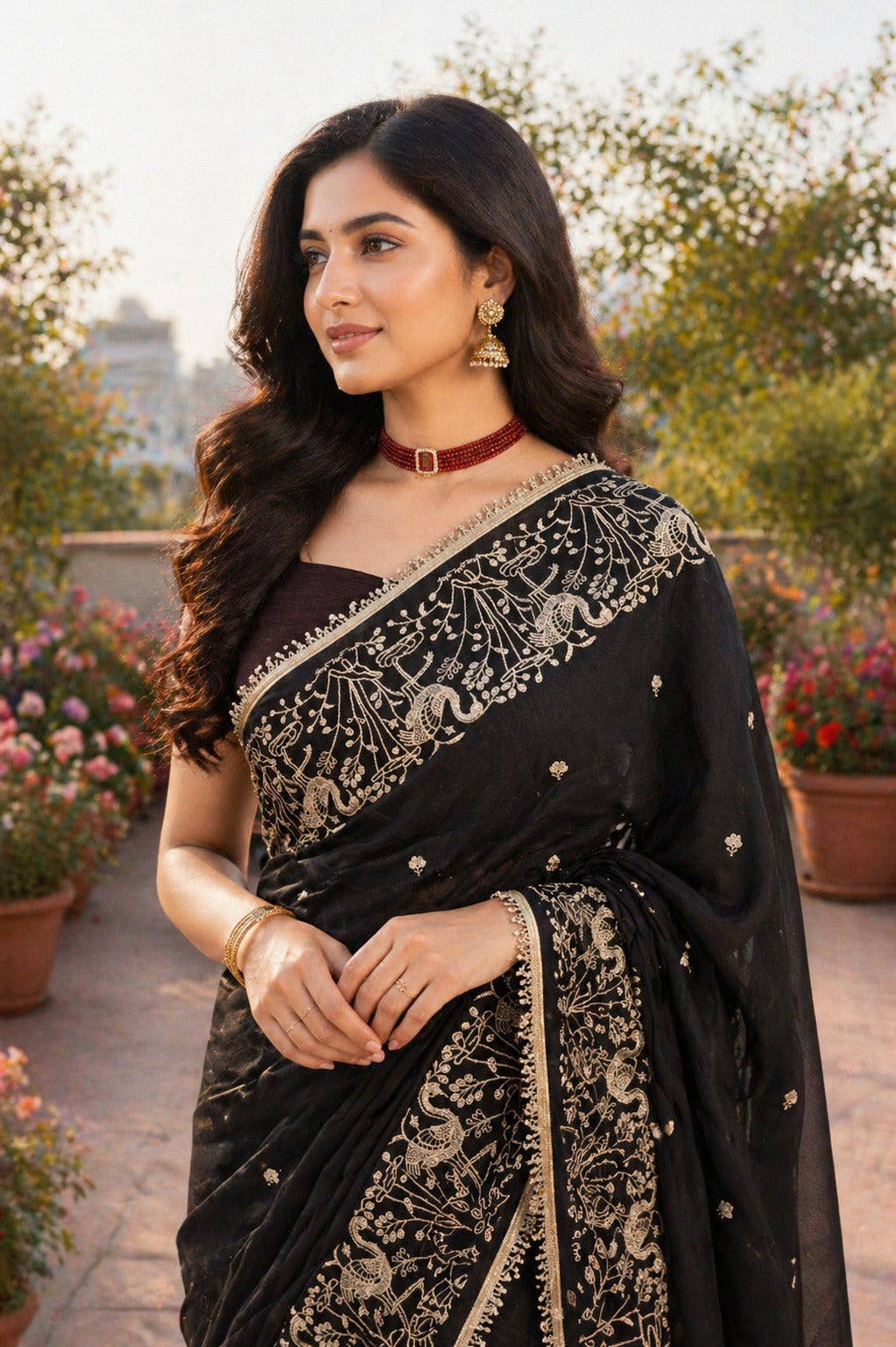 Bollywood Trends Designer Soft Star Georgette Saree