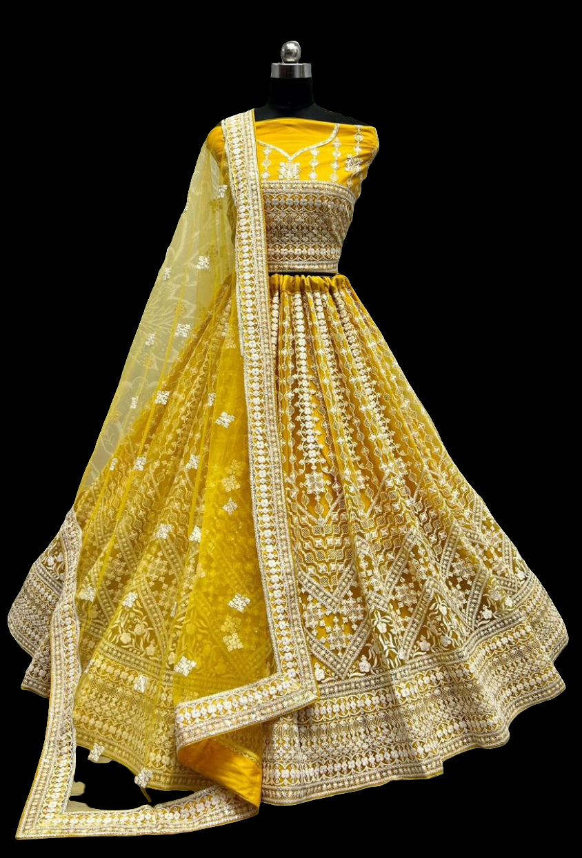 Thread & Sequins Work Designer Party Wear Lehenga
