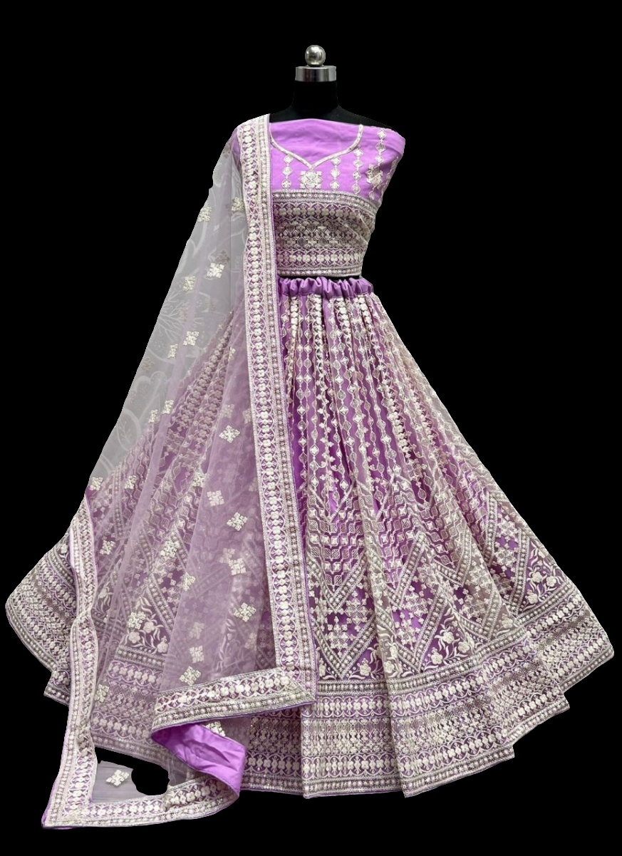 Thread & Sequins Work Designer Party Wear Lehenga