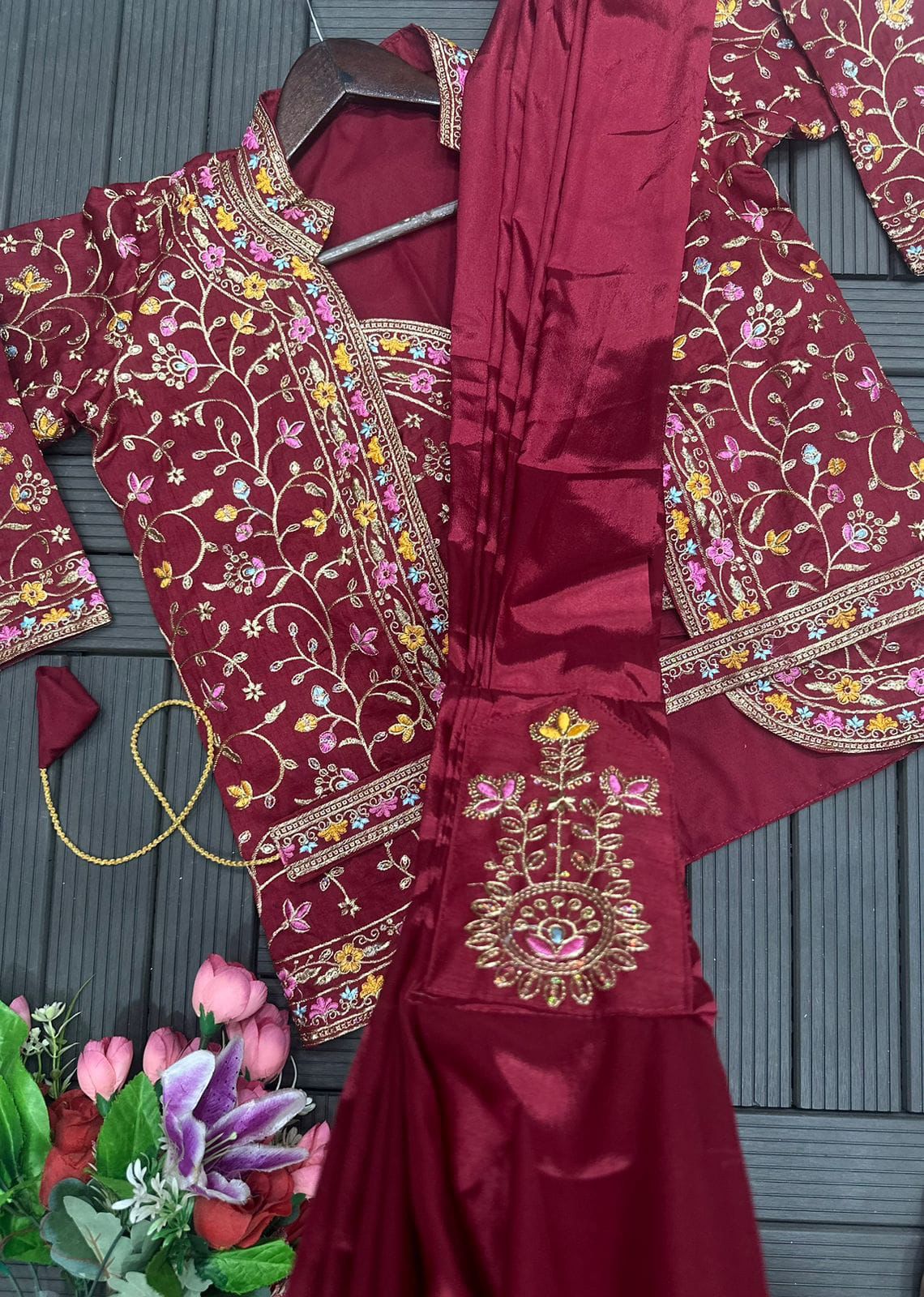 JACKET COORD PREMIUM SAREE SET - READY TO WEAR